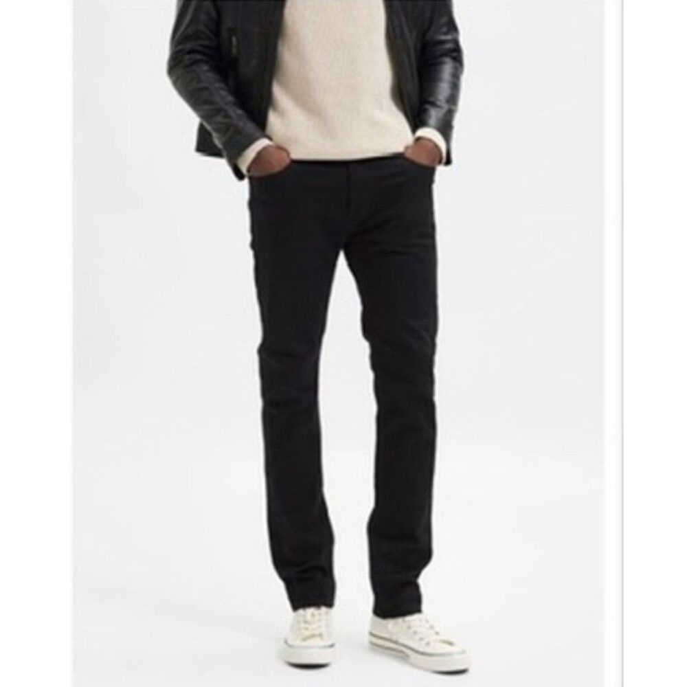 NWT Homme Femme Leon Slim Black Jeans size 40